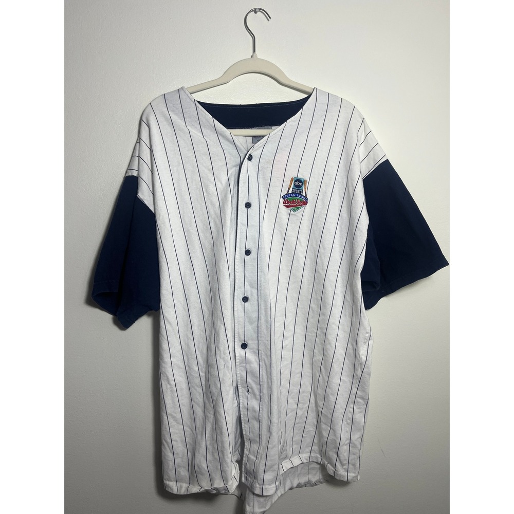 Vintage 1997 ABC Sports Little League World Series Jersey Made in USA White